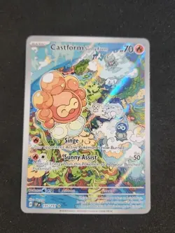 Pokemon Card Castform Sunny Form 191/191 Illustration Rare Surging Sparks NM - Image 1