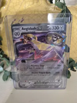 Pokemon Aegislash EX Holo Double Rare Card 135/182 Scarlet & Violet Paradox Rift - Image 1