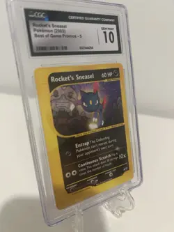 Rocket's Sneasel Pokemon Card (2003) Best of Game Promos GEM MINT 10 - Image 2