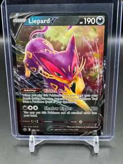 Liepard V 104/198 Chilling Reign NM Ultra Rare Pokemon Card - Image 1