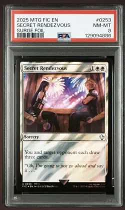 MTG Magic the Gathering PSA8 Secret Rendezvous 0253 Surge Foil 2025 Japanese - Image 1