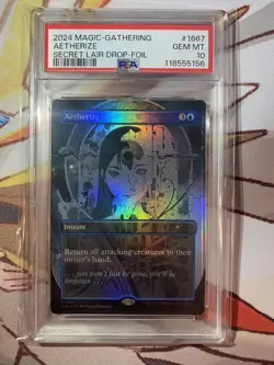 MTG Magic the Gathering PSA10 Aetherize 1667 Foil 2024 Japanese - Image 1