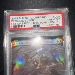 MTG Magic the Gathering PSA10 Demonic Tutor U08/040 Foil 2018 Japanese - Image 2