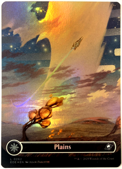MTG Plains (Borderless Foil) Edge of Eternities 0262 NM - Image 1