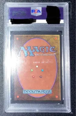 1993 MTG Lightning Bolt Beta LEB PSA7 Vintage Red Instant Christopher Rush Art - Image 2