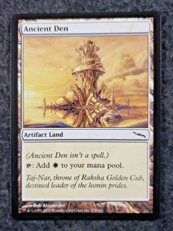 MTG English Ancient Den NM Normal Mirrodin MINT NEVER played (DS3D1L1) - Image 1