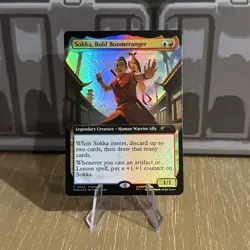 Sokka, Bold Boomeranger Foil, MTG MagicCon Atlanta Promo Avatar Last Airbender - Image 1