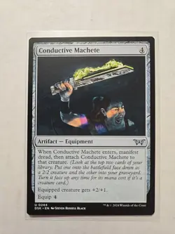 Conductive Machete - Duskmourn - LP - MTG Magic - Uncommon - Equipment - Image 1
