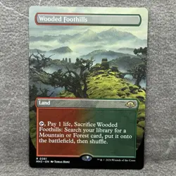 Wooded Foothills (Borderless) - MH3 #361 LP Non-Foil - MTG Magic - Image 1