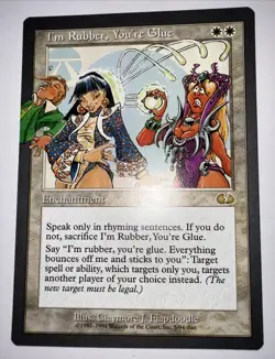 MTG X4 * I'm Rubber, You're Glue X4 NM Plus Unglued Playset Regular SellbyCyn - Image 1