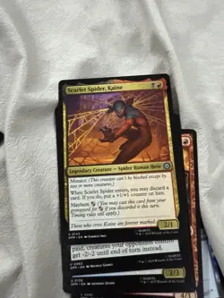 NM Foil Scarlet Spider, Kaine, MTG, Marvel's Spider-Man, Magic, 143 - Image 1