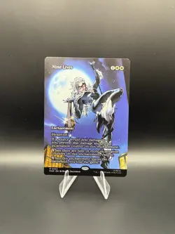 1x Nine Lives 0003, Borderless Art Foil, Spider-Man Marvel Eternal Legal, MTG NM - Image 1
