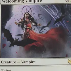MTG Welcoming Vampire Innistrad: Crimson Vow RARE Magic the Gathering NM/LP - Image 2