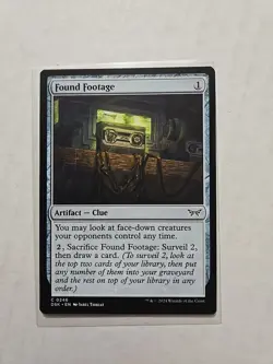 Found Footage - Duskmourn - LP - MTG Magic - Common - Artifact - Image 1