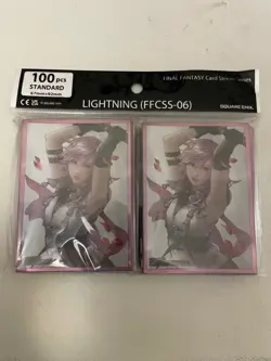 Square Enix MTG Final Fantasy XIII Lightning Standard Sleeves 100 pcs USA SELLER - Image 1