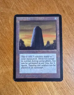 MTG Magic the Gathering Basalt Monolith Alpha Played - Image 1