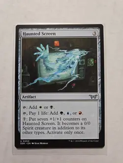 Haunted Screen - Duskmourn - LP - MTG Magic - Uncommon - Artifact - Image 1