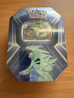 Pokemon NEW SEALED Tyranitar Triple Whammy Collectors Tin - Image 1