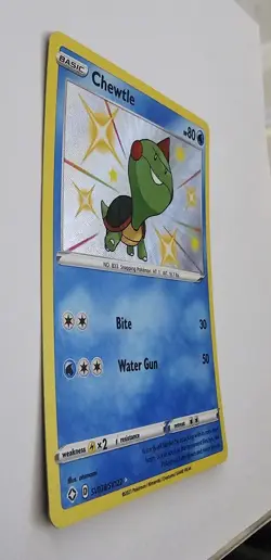Chewtle (SV028/SV122) Shiny Holo Rare Shining Fates: Shiny Vault NM Pokemon TCG - Image 3