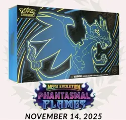 PRESALE POKEMON CENTER TCG Phantasmal Flames Mega Charizard X EX UPC 11/14 - Image 1