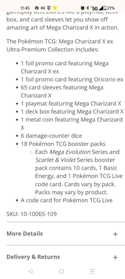 PRESALE Pokemon TCG Mega Charizard X Premium Collection Phantasmal PRE-ORDER - Image 3