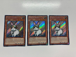 USA Seller Yugioh 3 X Rescue Rabbit PHSW-EN037 1st Edition Secret Rare VLP - Image 1