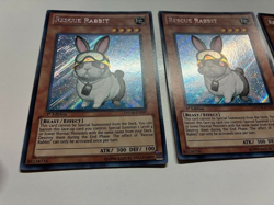 USA Seller Yugioh 3 X Rescue Rabbit PHSW-EN037 1st Edition Secret Rare VLP - Image 4