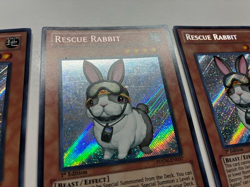 USA Seller Yugioh 3 X Rescue Rabbit PHSW-EN037 1st Edition Secret Rare VLP - Image 5