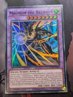 YUGIOH DUNE-EN036 Magnum the Reliever Super Rare 1st Edition NM - Image 1