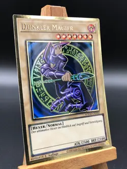 YuGiOh Dunkler Magier 1. Auflage Gold Rare Deutsch MAGO-DE002 NM - Image 2