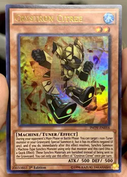 Yugioh Crystron Citree INOV-EN016 Ultra Rare 1st Ed NM/VLP w/Tracking - Image 2