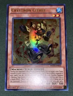 Yugioh Crystron Citree INOV-EN016 Ultra Rare 1st Ed NM/VLP w/Tracking - Image 3