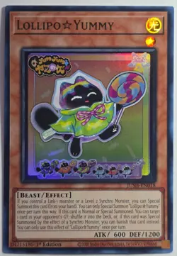 Yugioh Lollipo Yummy BLMM-EN028 Ultra Rare 1st Edition - Image 1