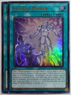 Yugioh x2 Ice Doll Mirror BLMM-EN033 Ultra Rare 1st Edition - Image 1