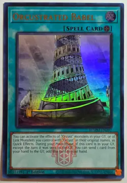Yugioh Orcustrated Babel BLMM-EN097 Ultra Rare 1st Edition - Image 1