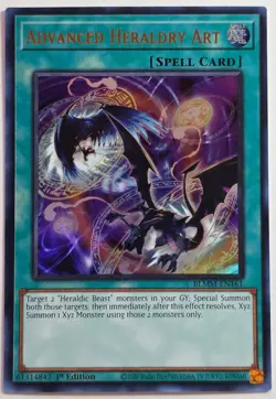 Yugioh Heraldry Art BLMM-EN161 Ultra Rare 1st Edition - Image 1