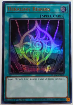 Yugioh Heraldry Reborn BLMM-EN162 Ultra Rare 1st Edition - Image 1