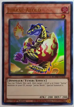 Yugioh Jurrac Aeolo BLMM-EN106 Ultra Rare 1st Edition - Image 1