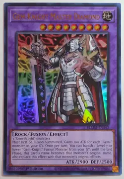 Yugioh GEM-Knight Master Diamond BLMM-EN143 Ultra Rare 1st Edition - Image 1