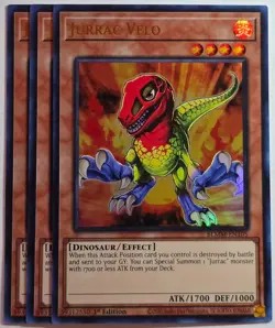 Yugioh x3 Jurrac Velo BLMM-EN105 Ultra Rare 1st Edition - Image 1