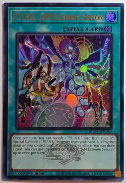 Yugioh P.U.N.K. Jam Extreme Session BLMM-EN080 Ultra Rare 1st Edition - Image 1