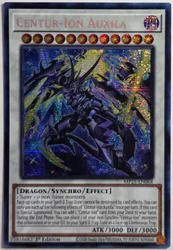 Yugioh Centur-Ion Auxila MP25-EN068 Prismatic Secret Rare 1st Edition - Image 1