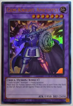 Yugioh GEM-Knight Amethyst BLMM-EN141 Ultra Rare 1st Edition - Image 1