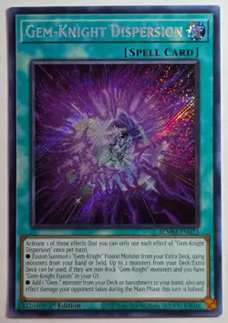 Yugioh GEM-Knight Dispersion BLMM-EN023 Secret Rare 1st Edition - Image 1