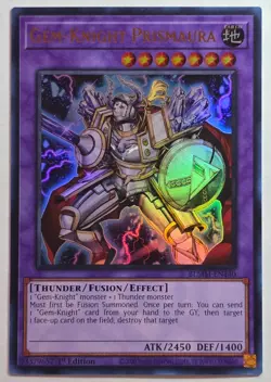 Yugioh GEM-Knight Prismaura BLMM-EN140 Ultra Rare 1st Edition - Image 1