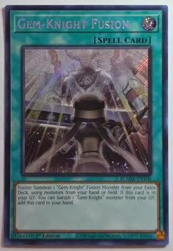 Yugioh GEM-Knight BLMM-EN160 Secret Rare 1st Edition - Image 1