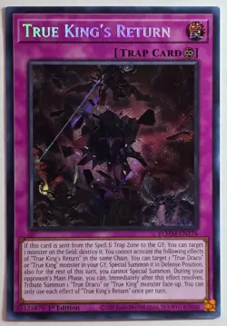 Yugioh True King's Return BLMM-EN176 Secret Rare 1st Edition - Image 1