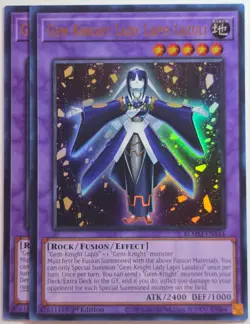 Yugioh x2 GEM-Knight Lady Lapis Lazuli BLMM-EN144 Ultra Rare 1st Edition - Image 1