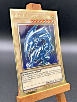 YuGiOh Blauaugiger Weisser Drache 1. Auflage Gold Rare MAGO-DE001 NM - Image 2