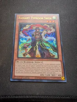Yugioh! 1x Radiant Typhoon Swen DOOD-EN014 Ultra Rare 1st Ed NM - Image 1